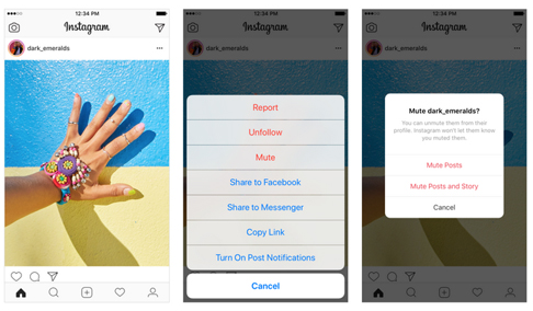 Instagram launches 'mute' button